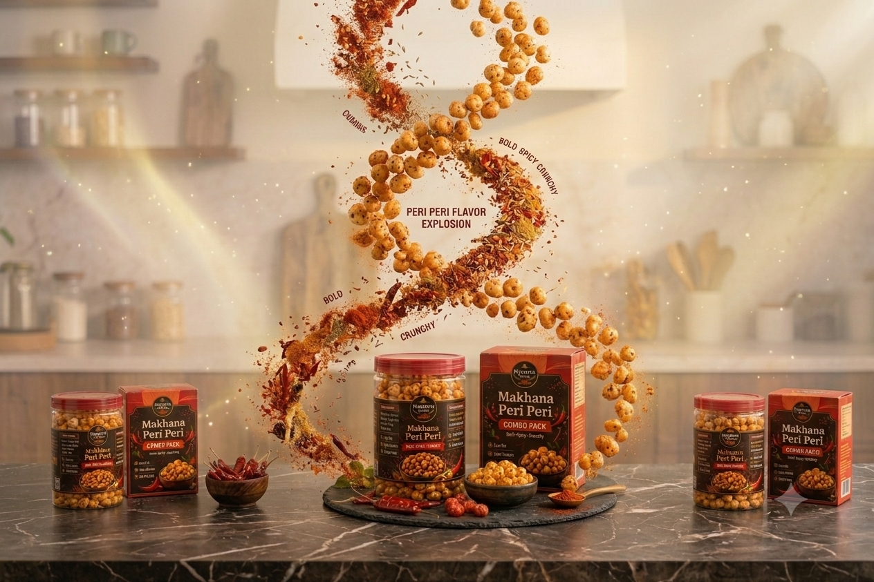 Mysentra Mithila Premium peri peri Masala combo Makhana 200g