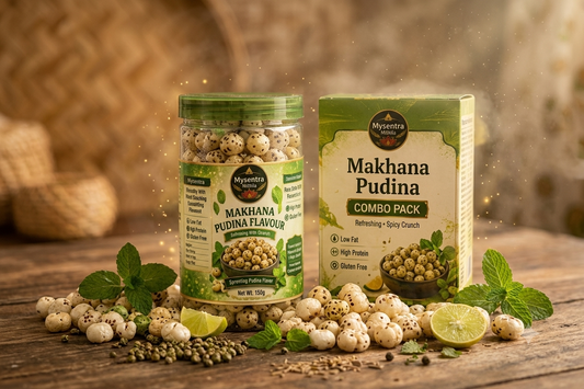 Mysentra Mithila Premium Pudina combo Makhana 200g