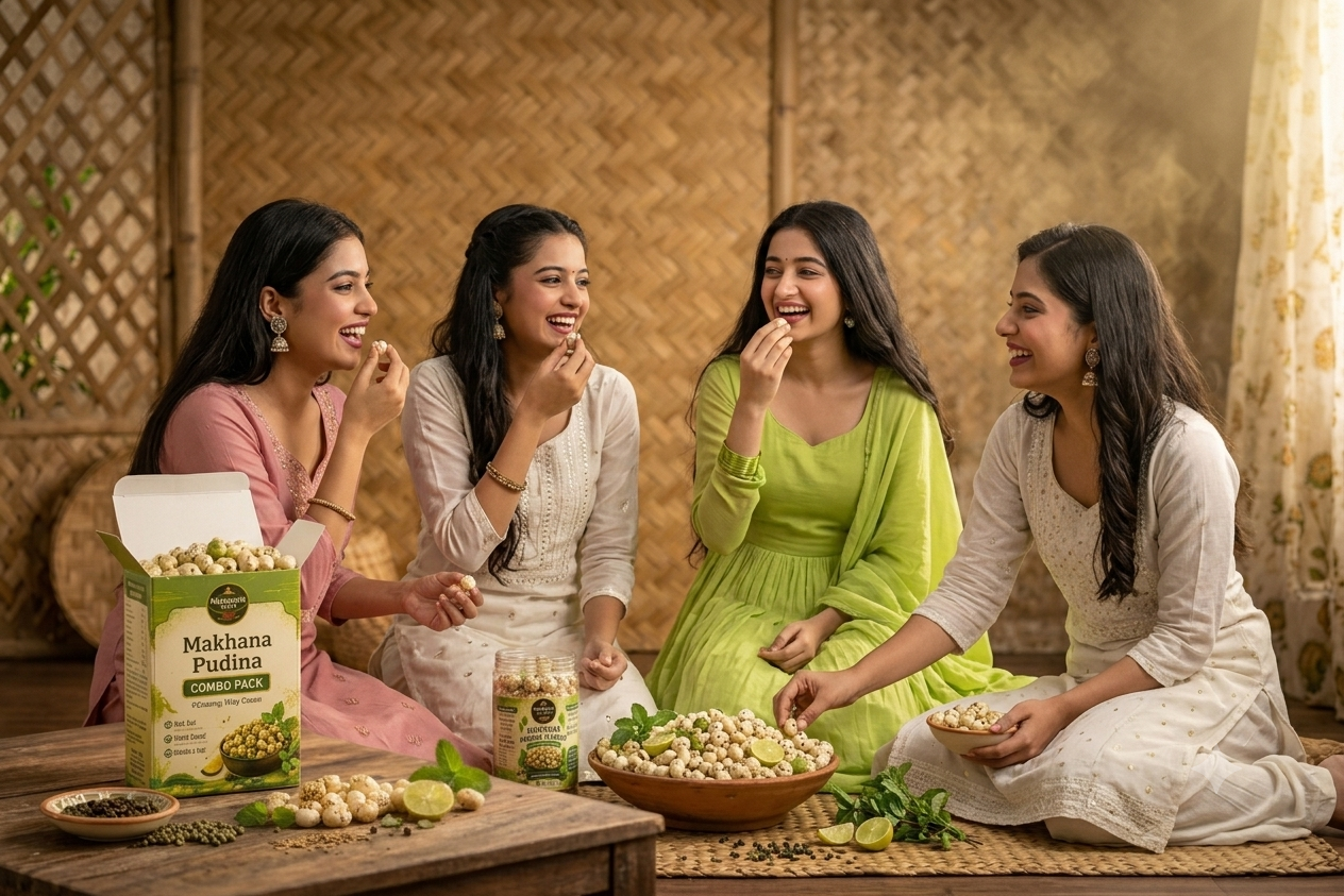 Mysentra Mithila Premium Pudina combo Makhana 200g