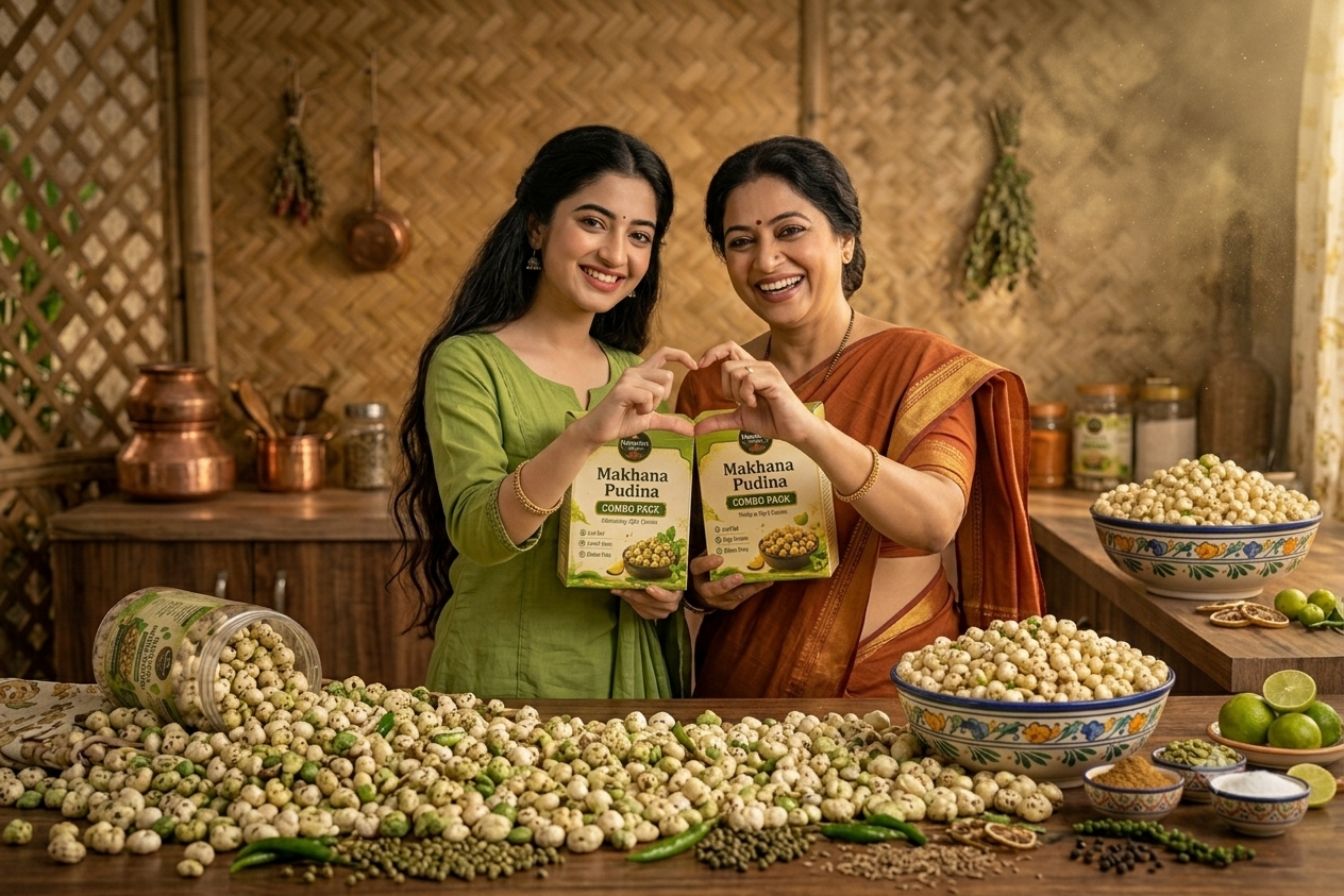 Mysentra Mithila Premium Pudina combo Makhana 200g