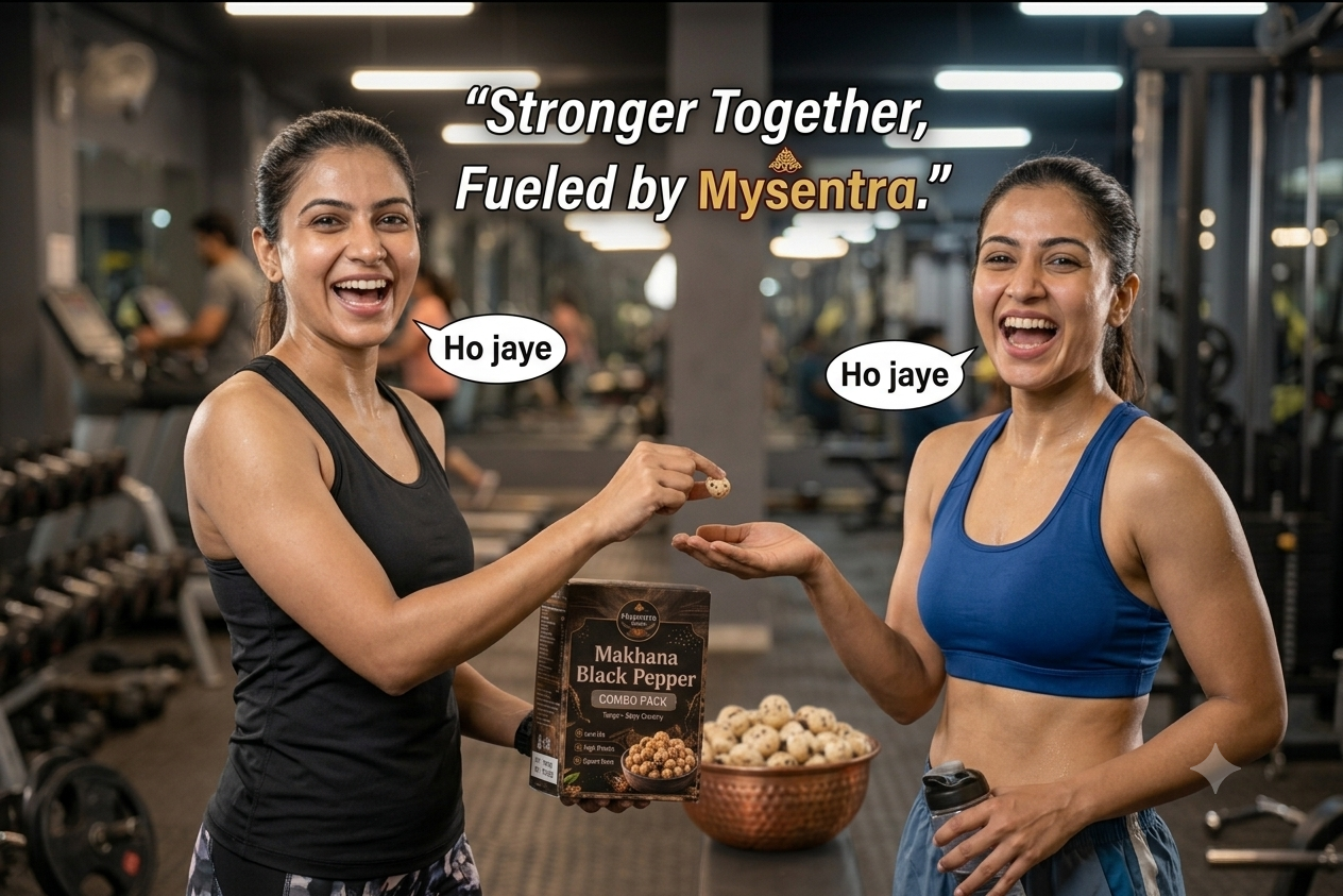 Mysentra Mithila Premium black peper combo Makhana 200g