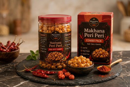 Mysentra Mithila Premium peri peri Masala combo Makhana 200g