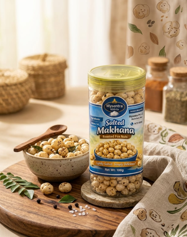 Premium salted   Makhana – Roasted Foxnuts
