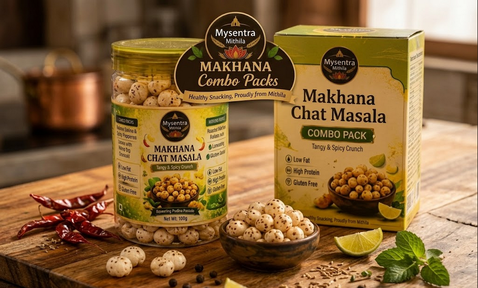 Mysentra Mithila Premium Chat Masala combo Makhana 200g