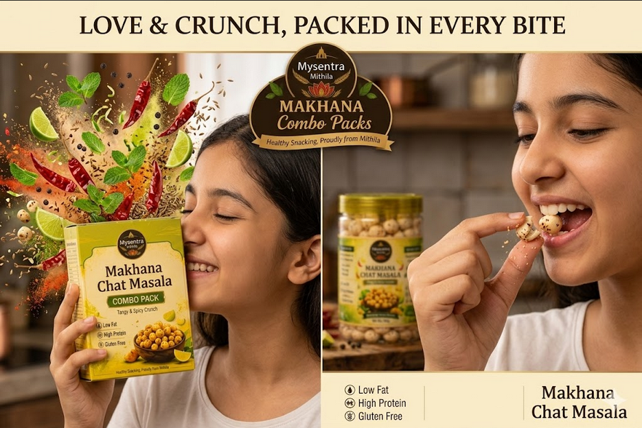 Mysentra Mithila Premium Chat Masala combo Makhana 200g